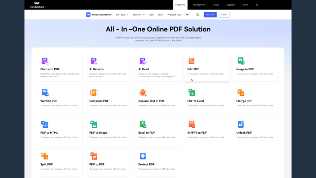 Best Free PDF Editor Wondershare HiPDF Exploring Its AI Features